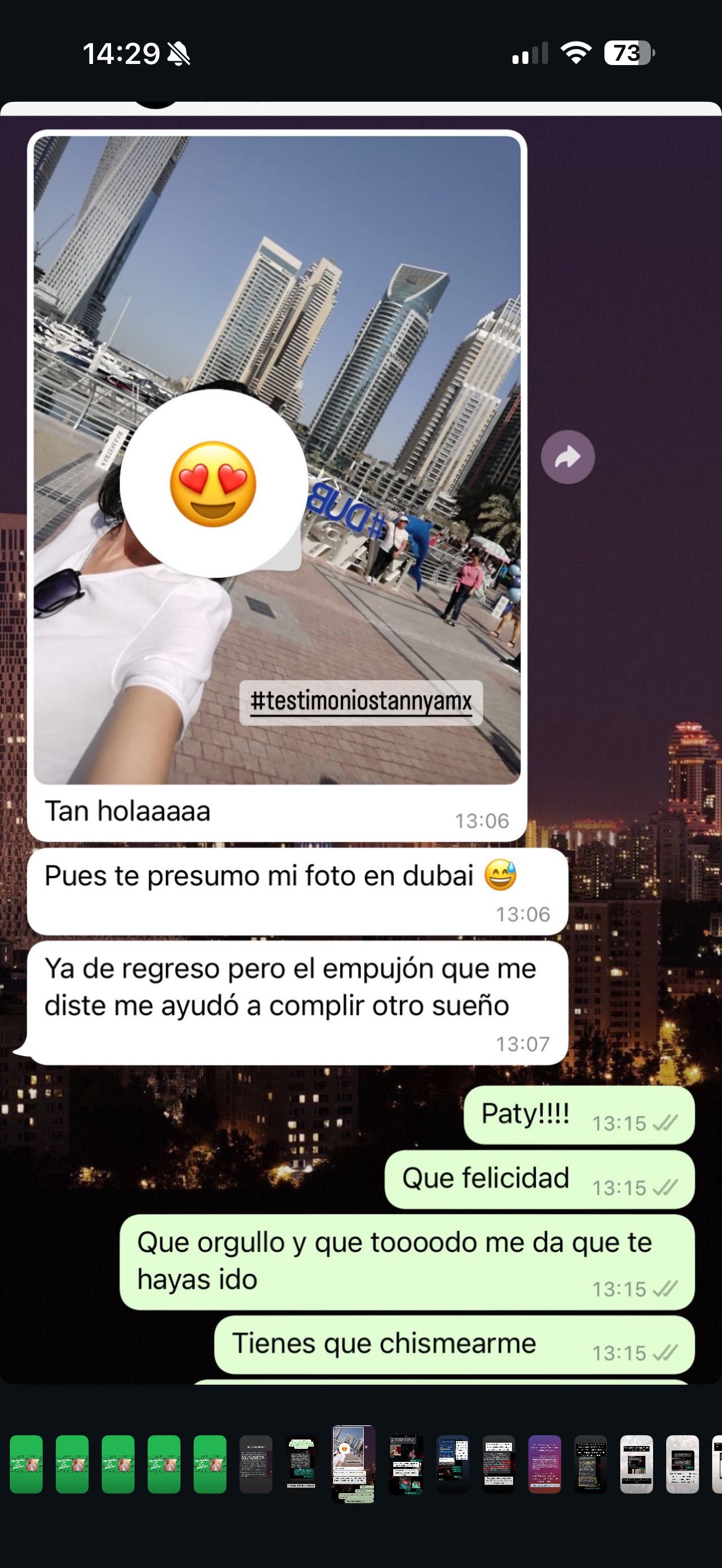 Testimonio: viaje manifestado
